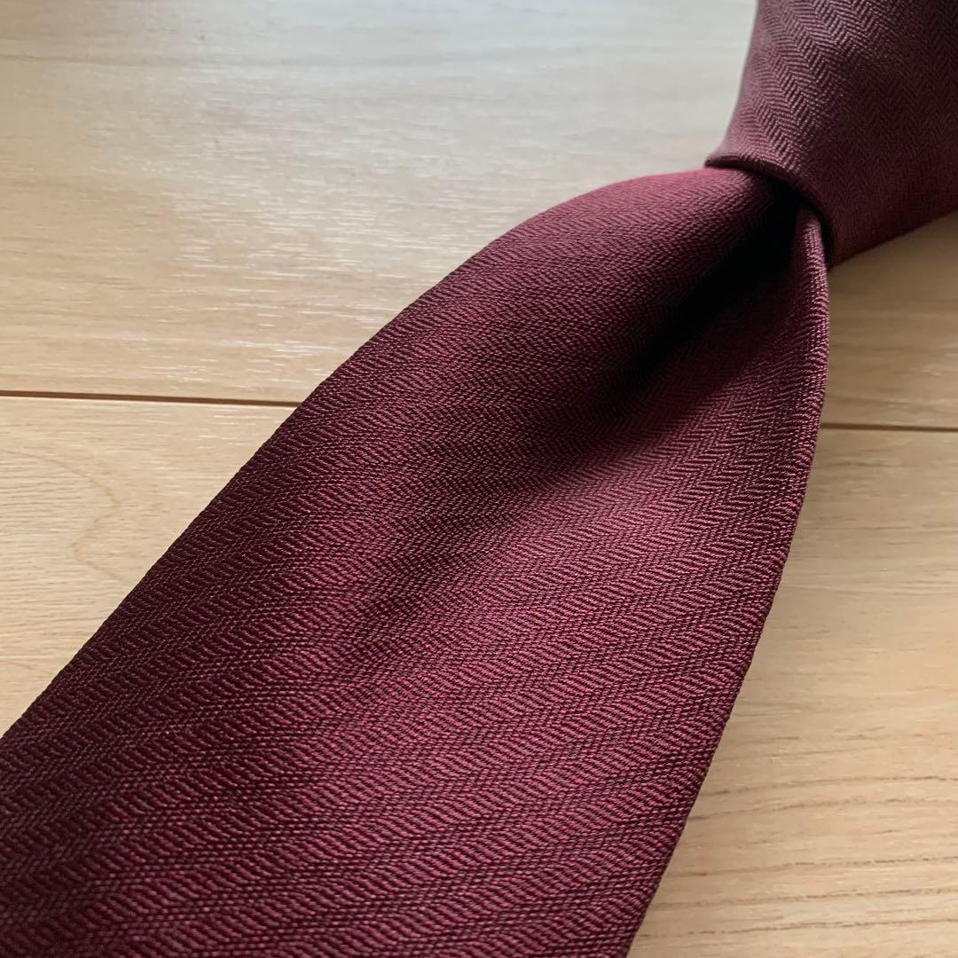 Drake's ドレイクス ネクタイ ボルドー
