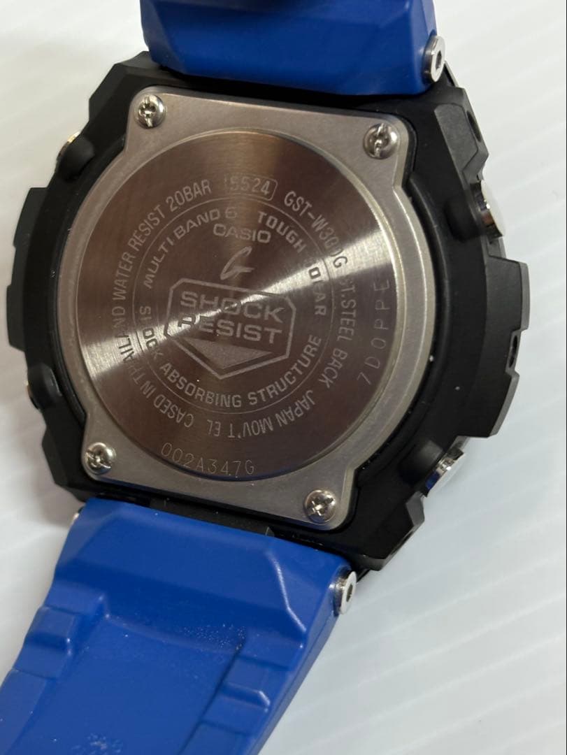 箱・替えバンド付❗️CASIO・G-SHOCK・GST-W300G・電波ソーラー