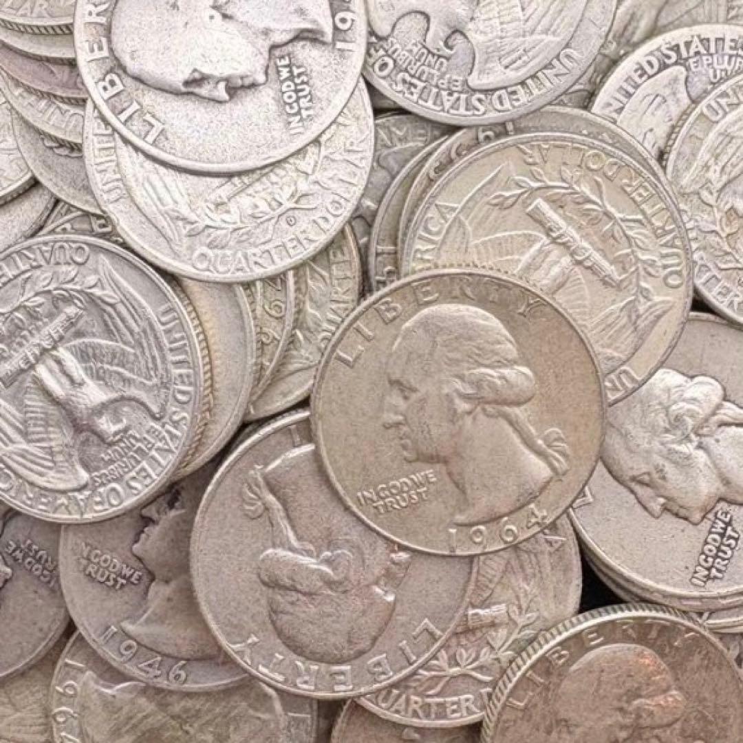 銀貨 30枚 クォーターダラー ドル 1964年以前 アメリカ