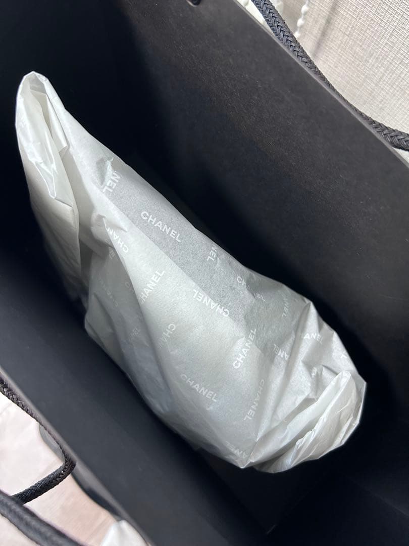 【新品未使用】CHANEL イヤーマフ シアリングラムスキン ブラック