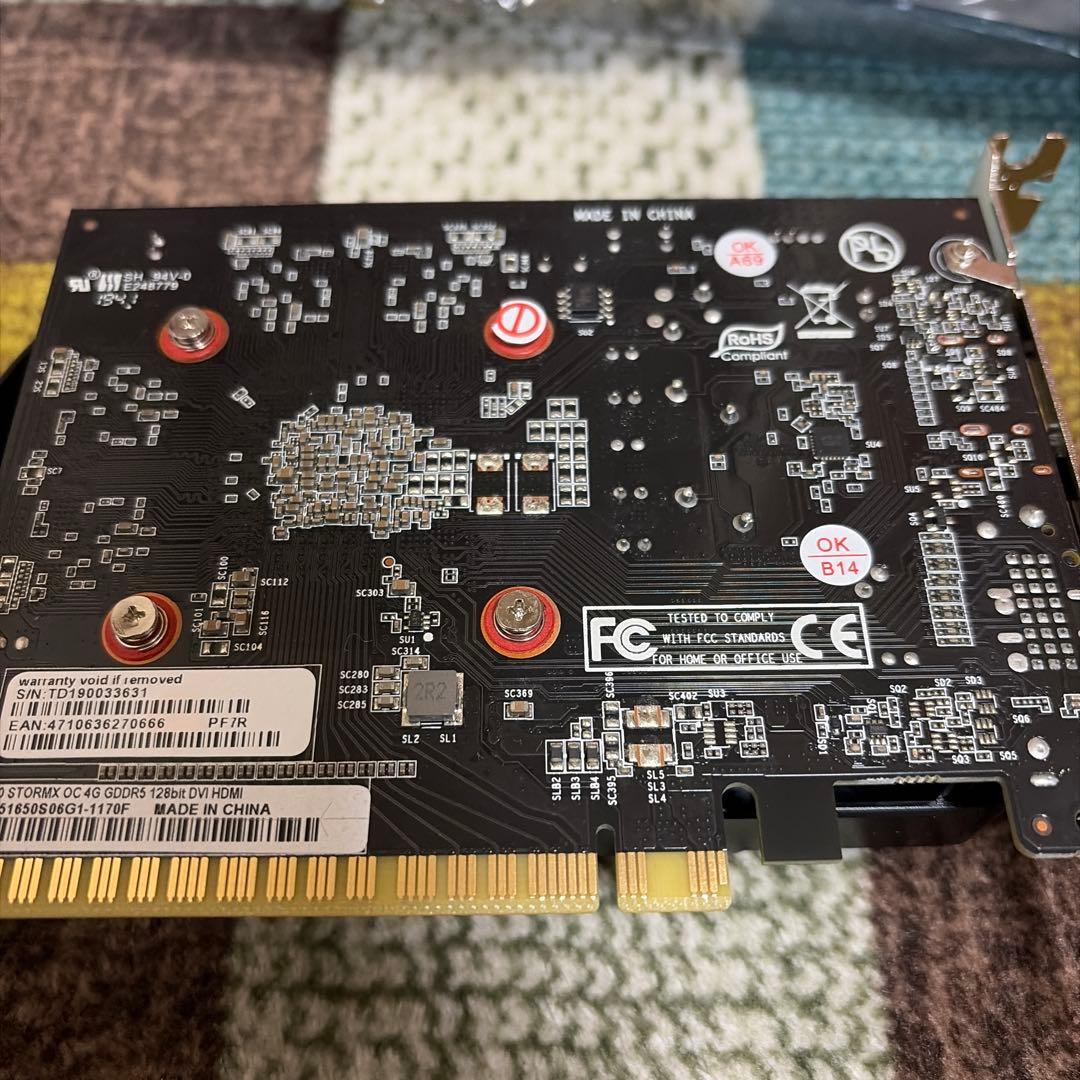 グラフィックボード・グラボ・ビデオカード Palit GeForce GTX 1650 StormX OC D6 4GB