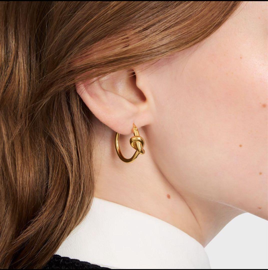 (kt)CELINE ゴールドフープピアス