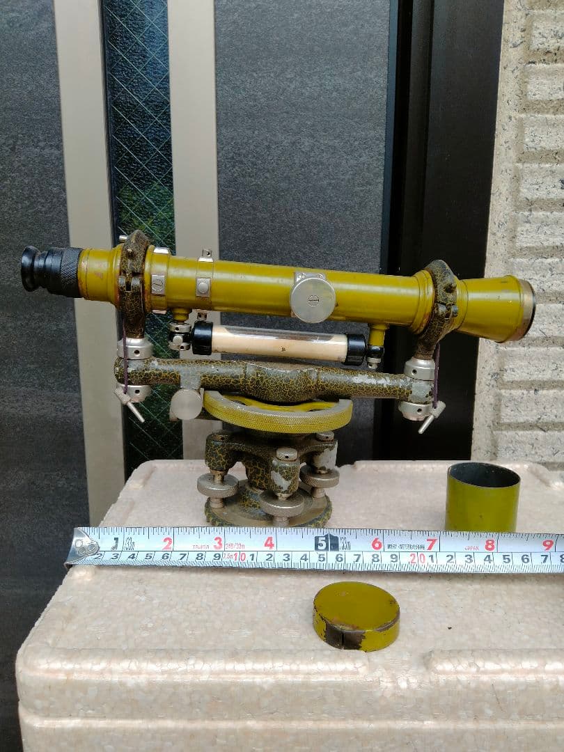 レベル　高さ出し　測量　昭和　当時物　コレクション骨董品　建築工事