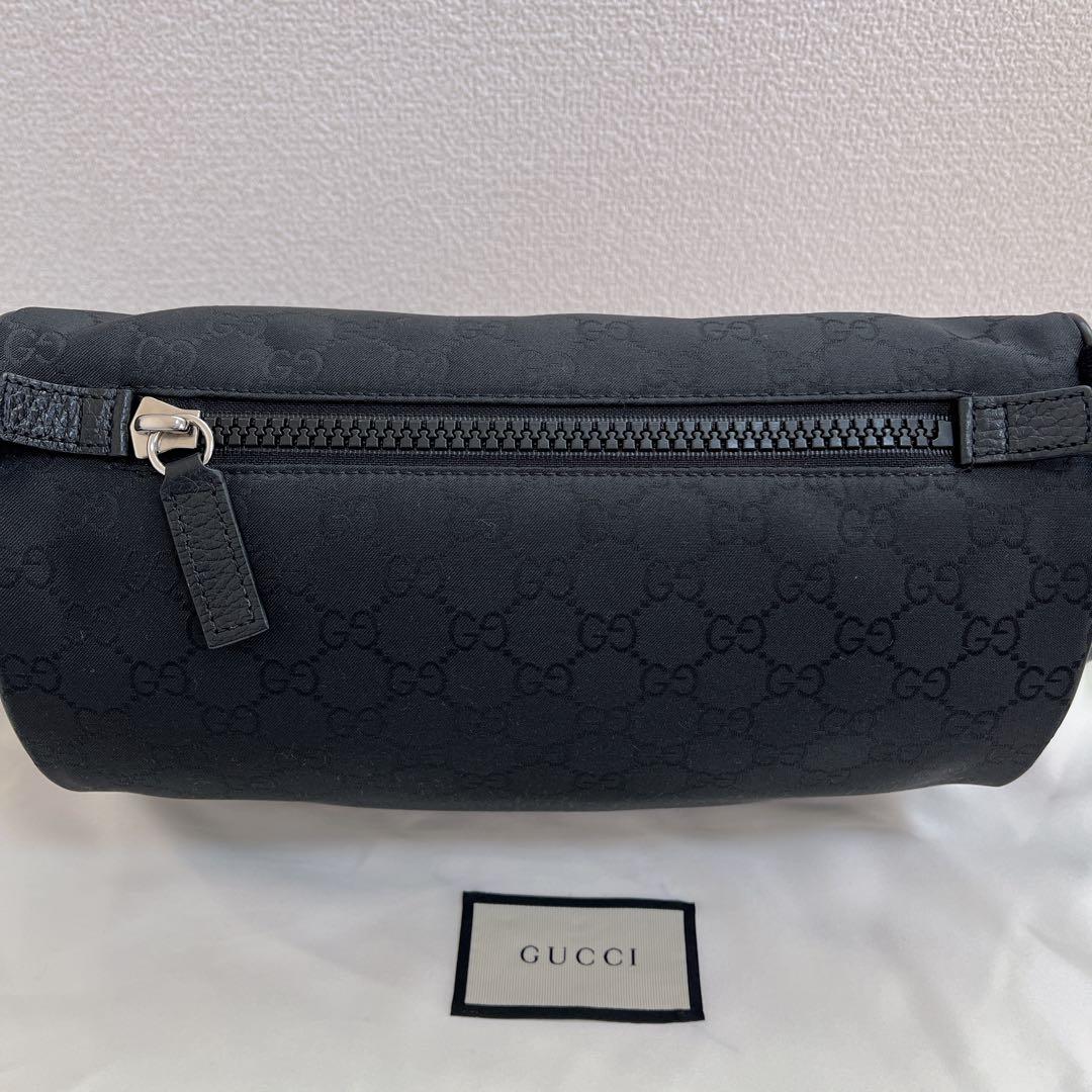 【美品】GUCCI グッチ　GGナイロン　ショルダーバッグ　ウエストバッグ