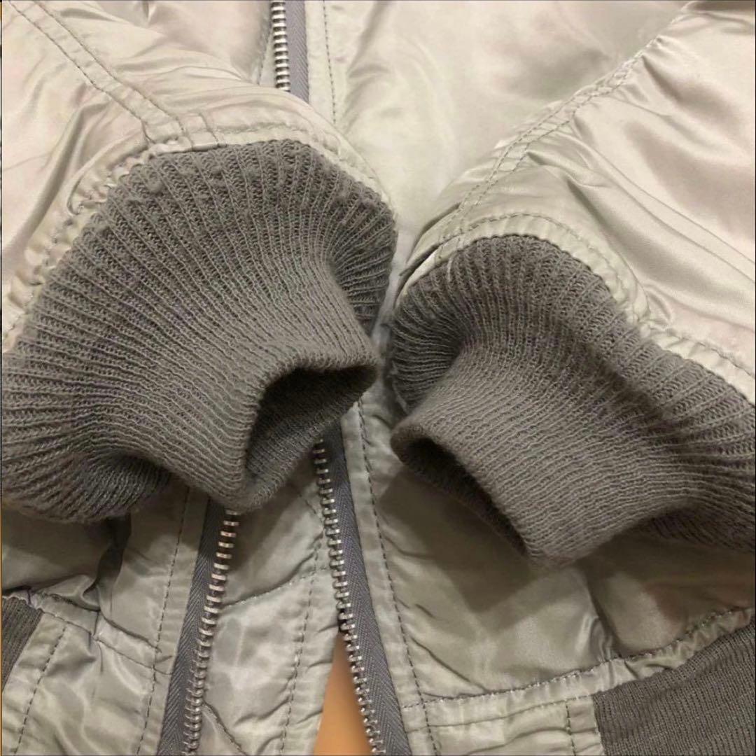 希少カラー 90s USA製 ALPHA INDUSTRIES MA-1グレーL