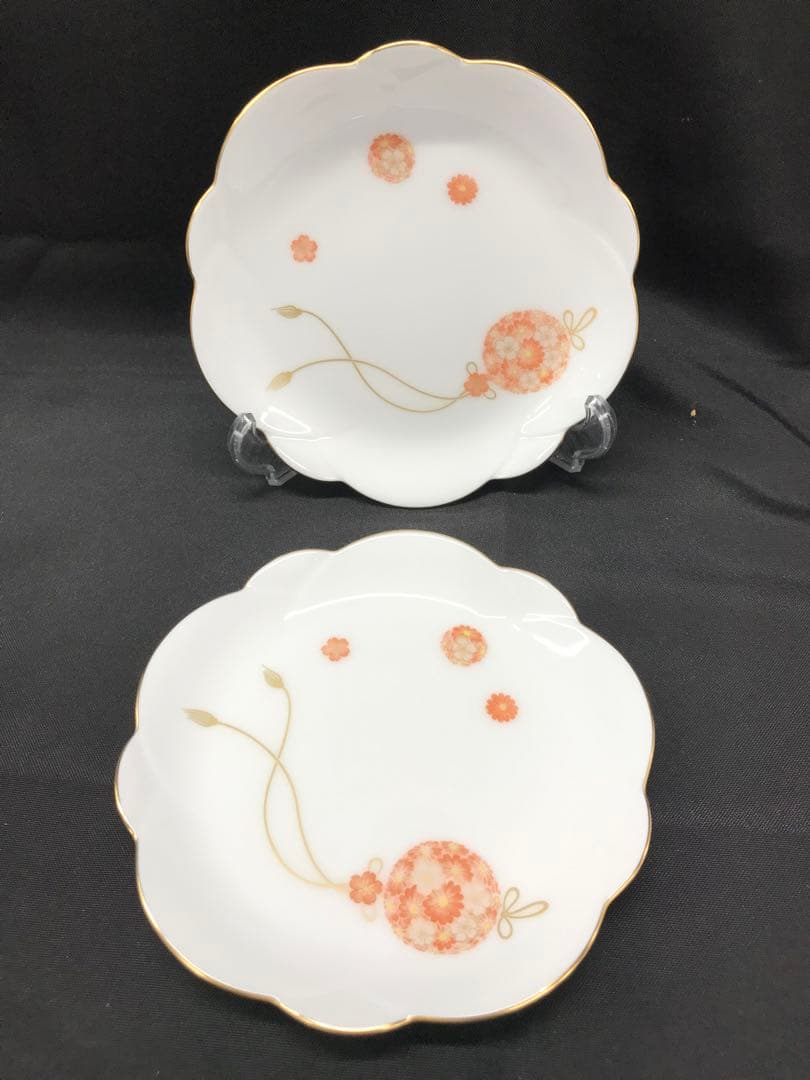 【美品】大倉陶園　花鞠　小皿　中皿　7P