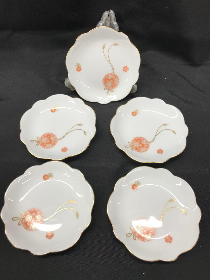 【美品】大倉陶園　花鞠　小皿　中皿　7P