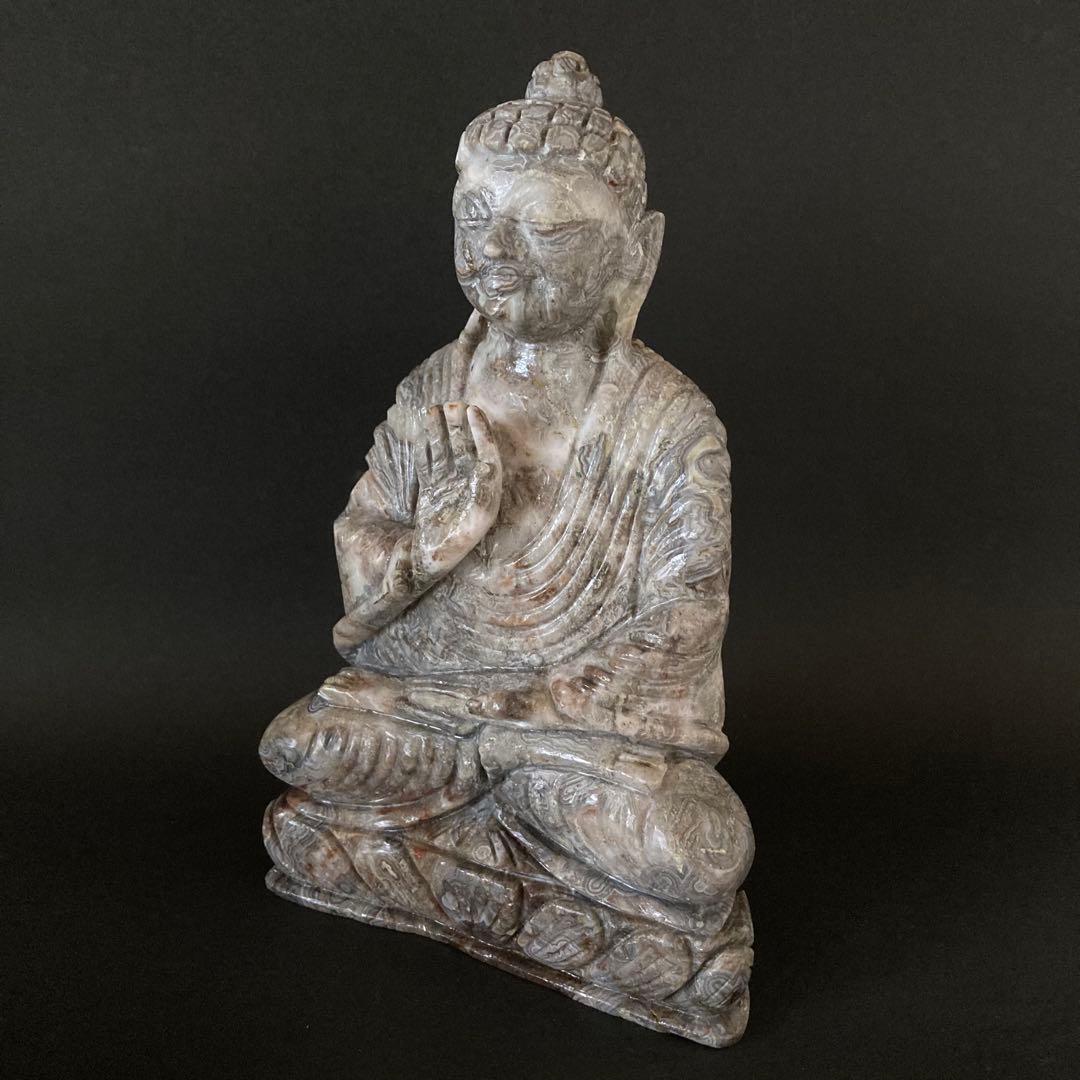 天然石　瑪瑙 仏陀　仏像 1.6kg