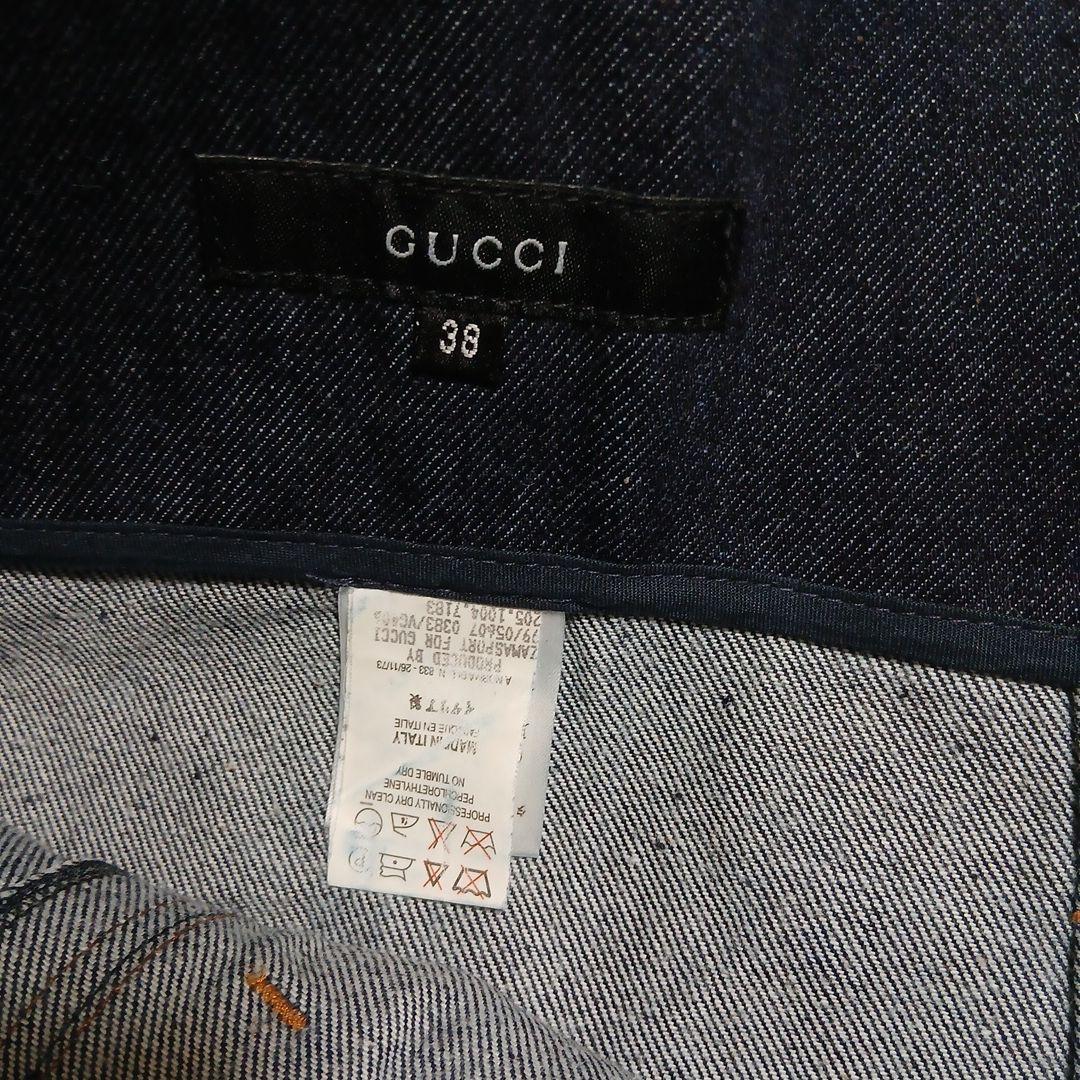 ✨GUCCI✨グッチ✨デニムスカート✨紐付き✨ハイウエスト✨スタイル自慢❤38