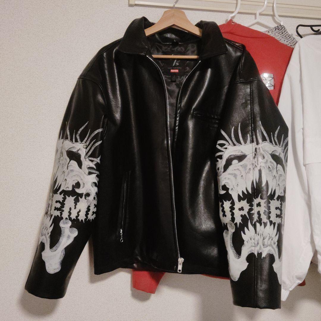 Yohji Yamamoto x Supreme 黒レザージャケット S