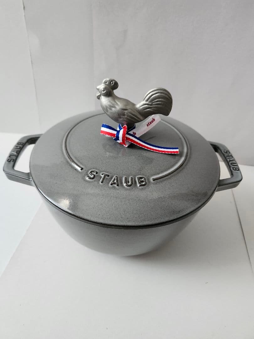新品未使用　staub　ストウブワナベ　Wa-NABE　L20cm　グレー