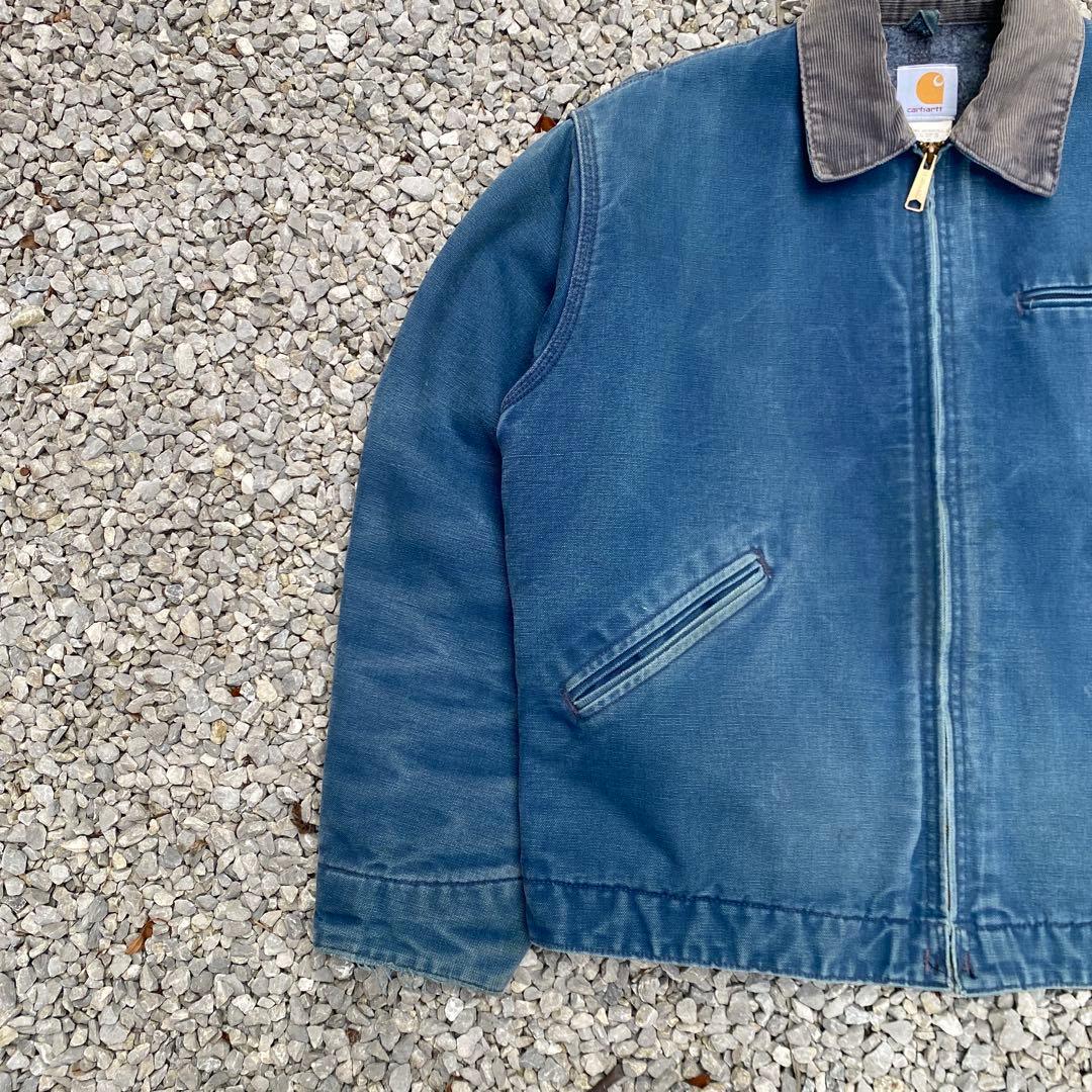 激レア(ブルー)Carhartt カーハートデトロイトジャケット90s USA製
