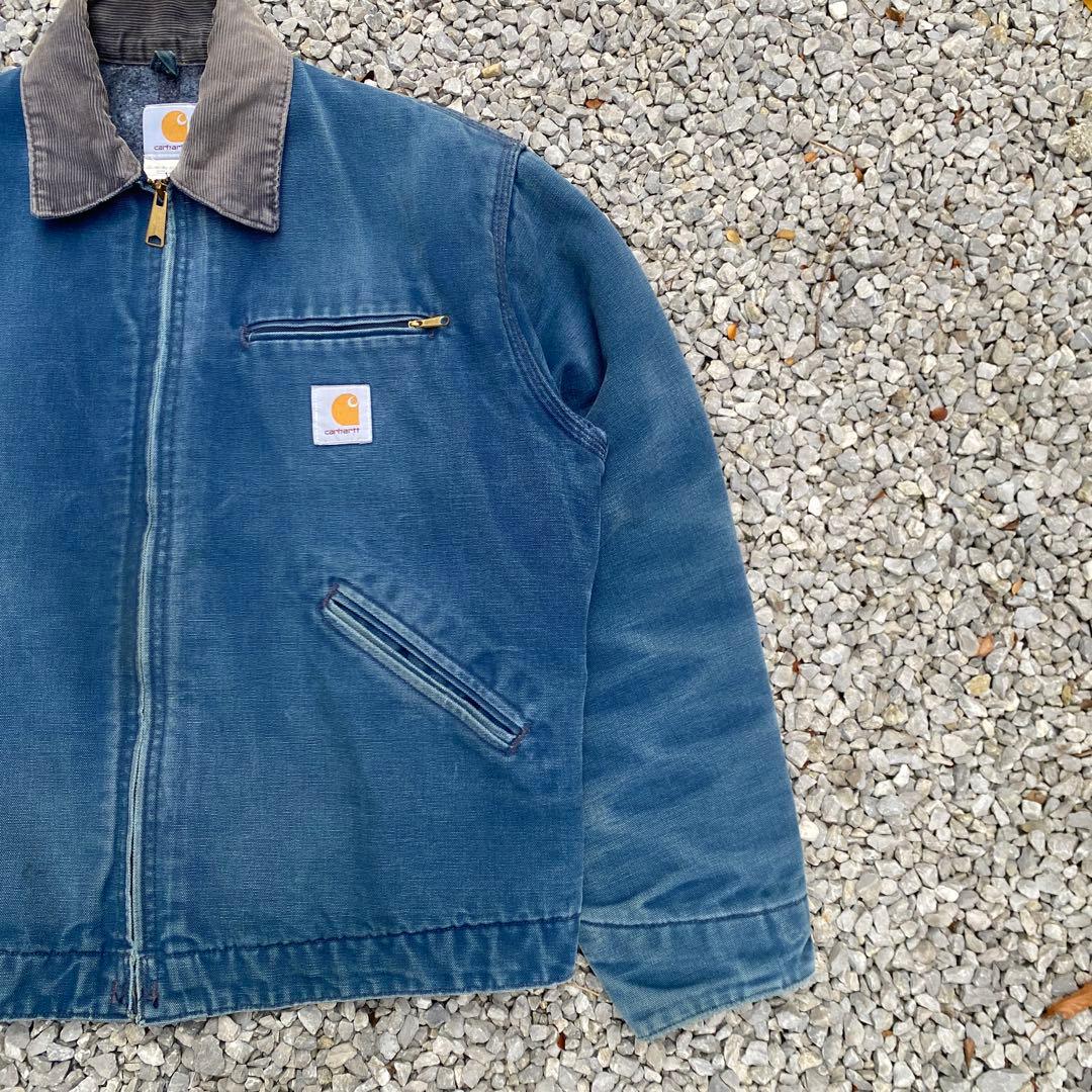 激レア(ブルー)Carhartt カーハートデトロイトジャケット90s USA製