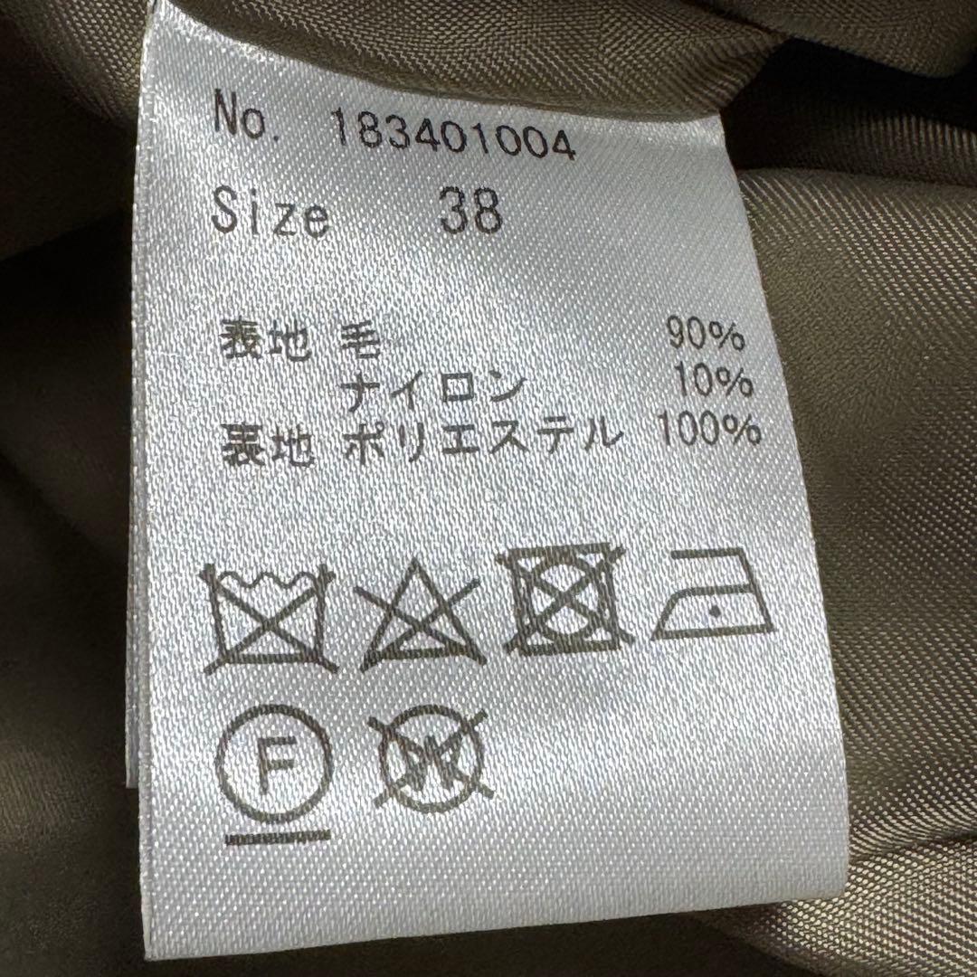 新品　COEL ストール付きリバーコート　取外し可　38 オリーブ