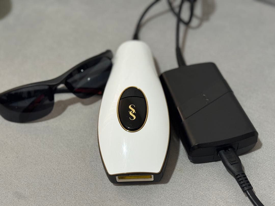 SMOOTHSKIN ムダ毛 脱毛ケア ホワイト レーザー保護メガネ付き