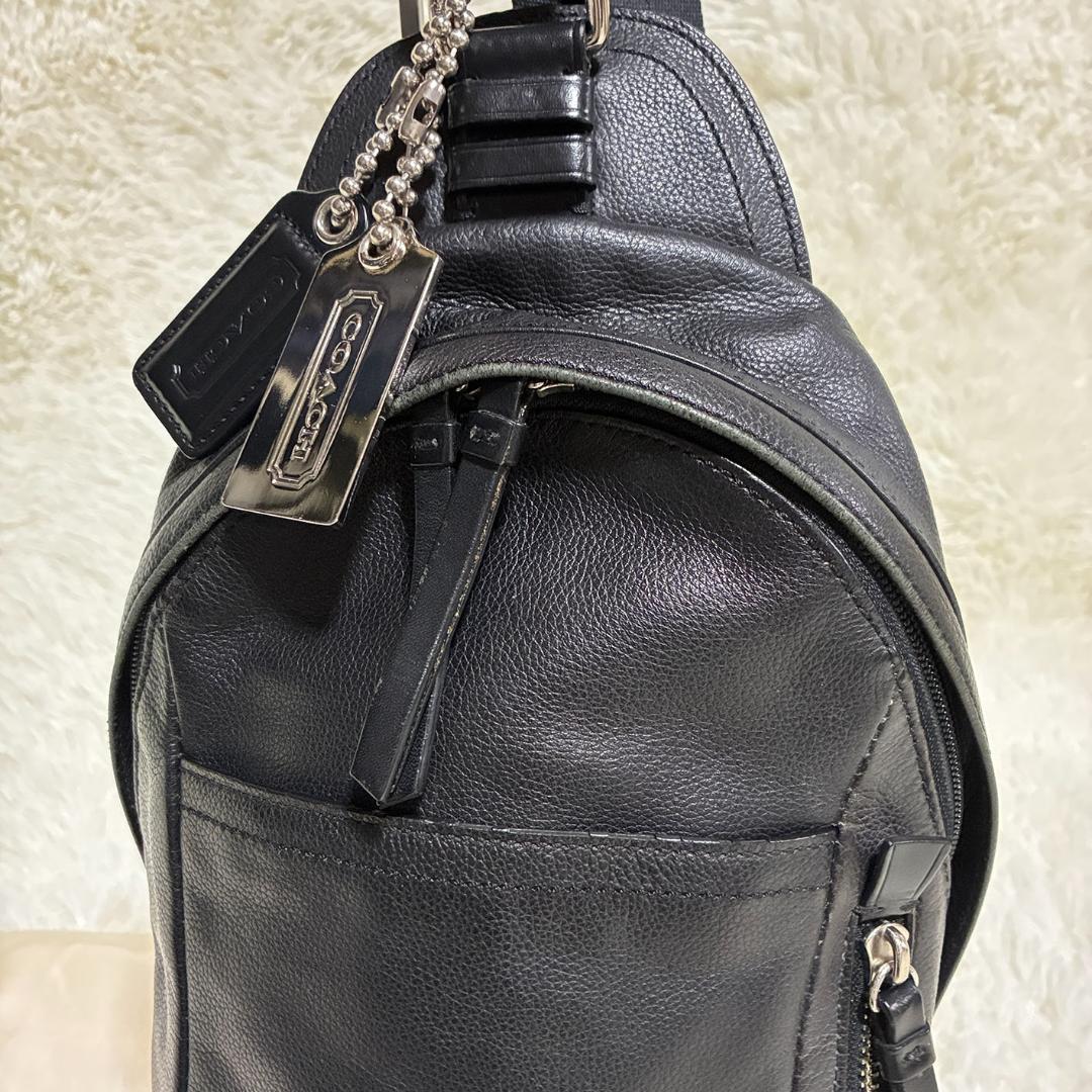 美品!COACH コーチ メンズ ボディバッグ トンプソン コンバーチブル