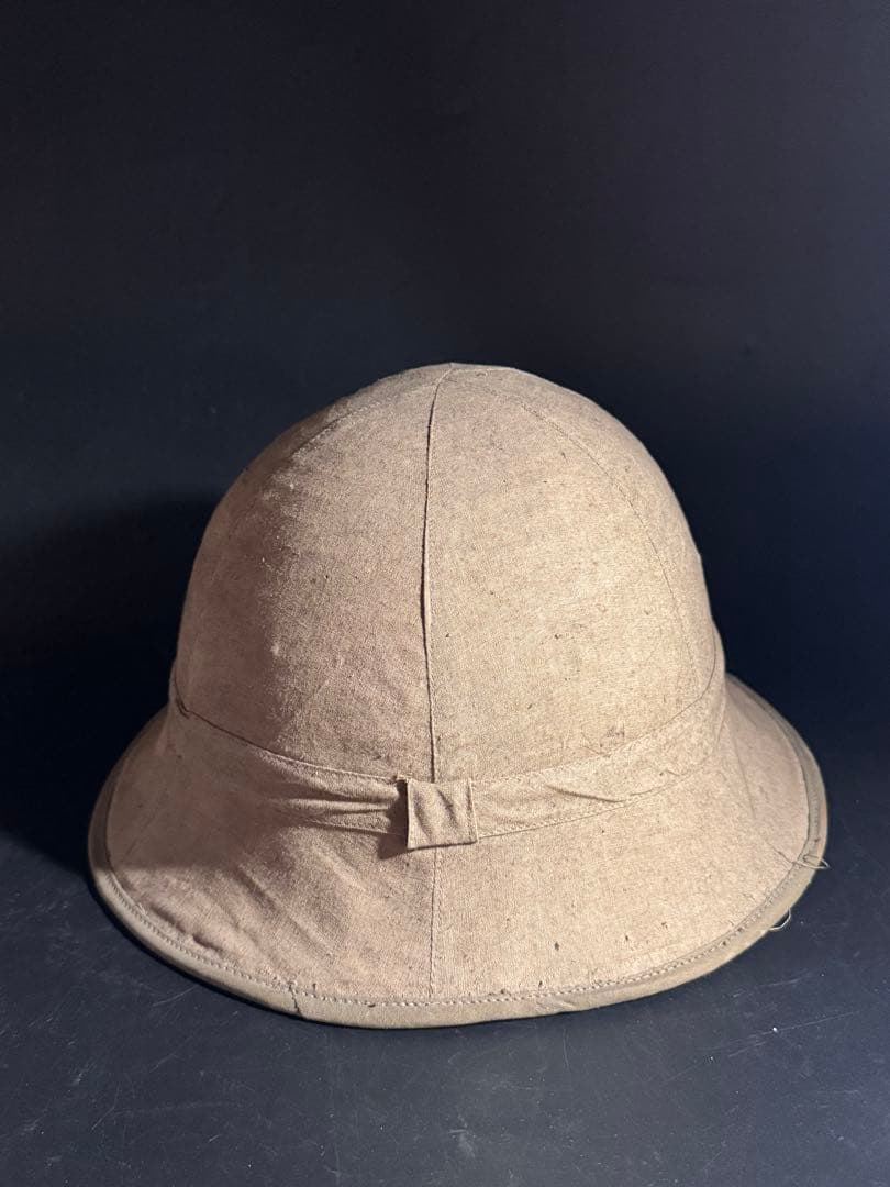 珍品 麦藁 日本軍 南方用布被麦藁帽子　日華納 昭和19年 廣支 星 美品