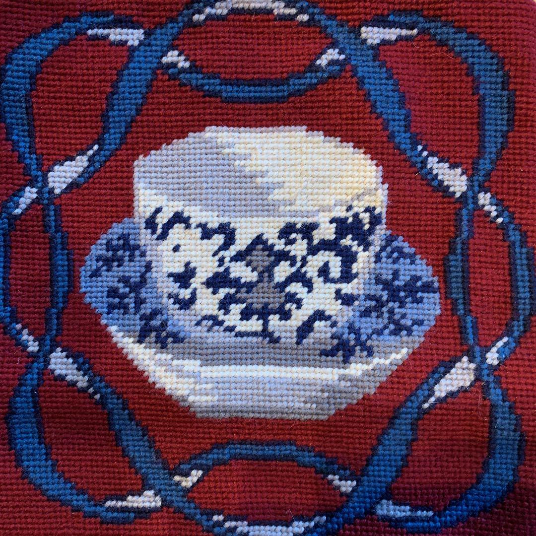 希少 ゴブラン織クッションカバー2枚 おしゃれ柄