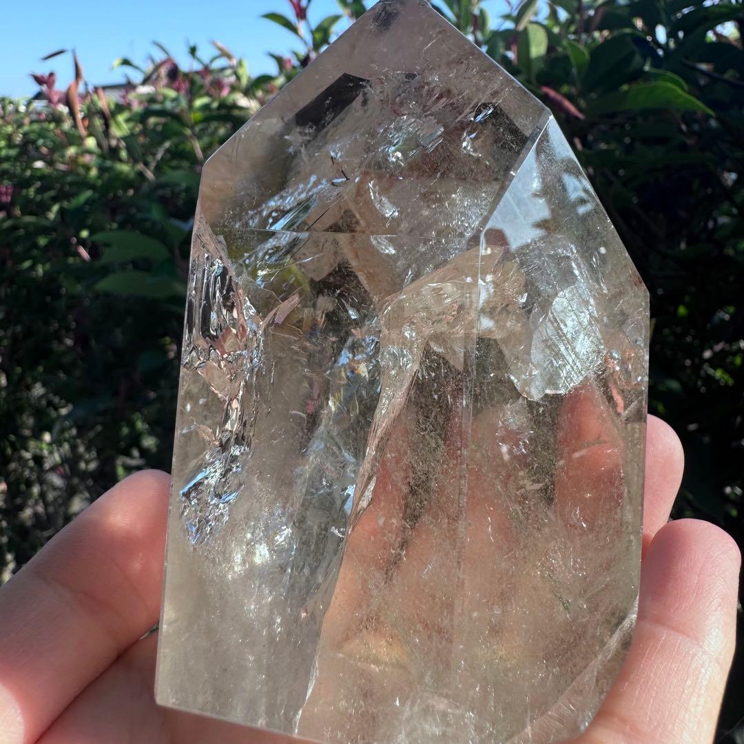 クォーツインクォーツ　フリーフォーム　虹　ファントム多数