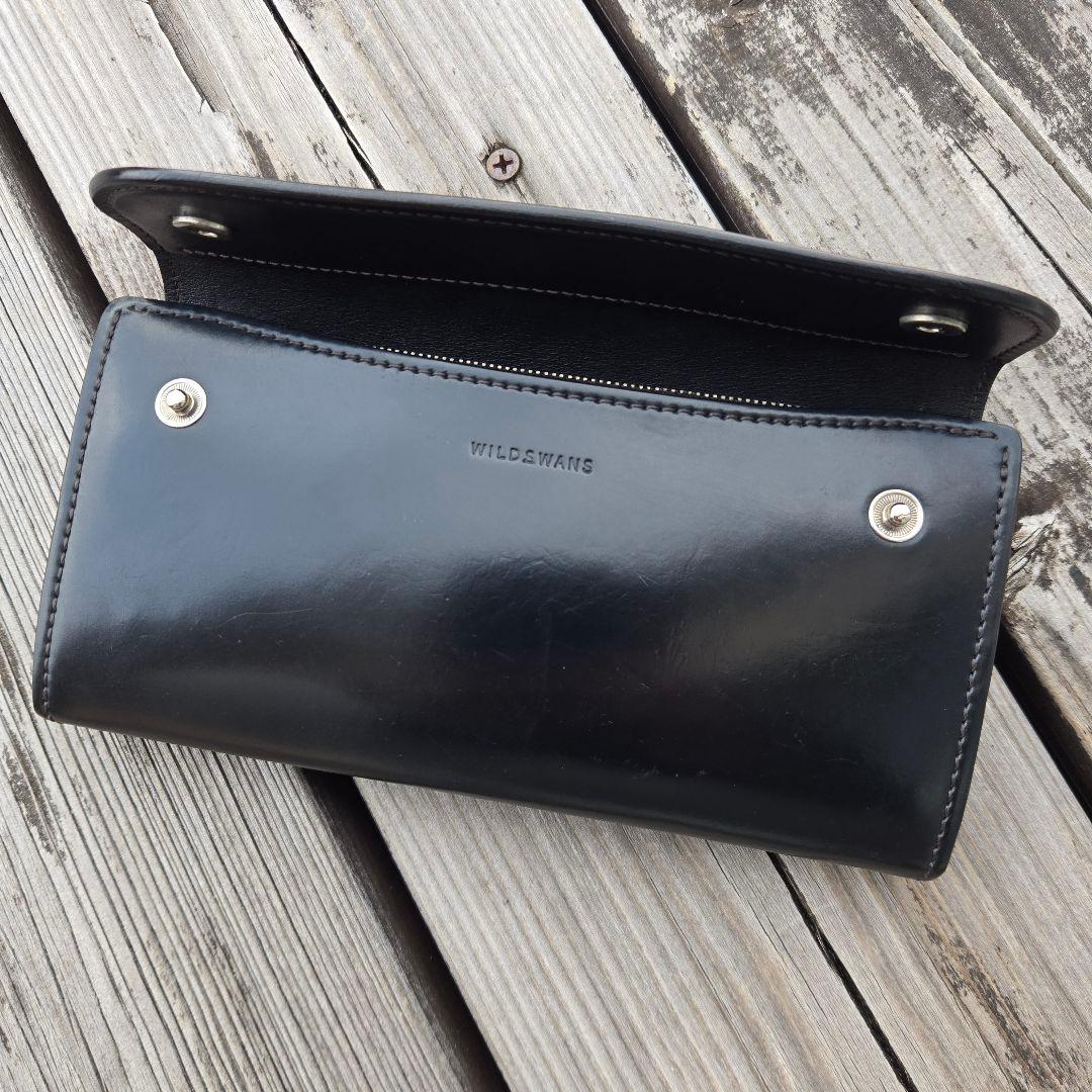 【良品】WILDSWNS WAVE ワイルドスワンズ シェルコードバン　黒