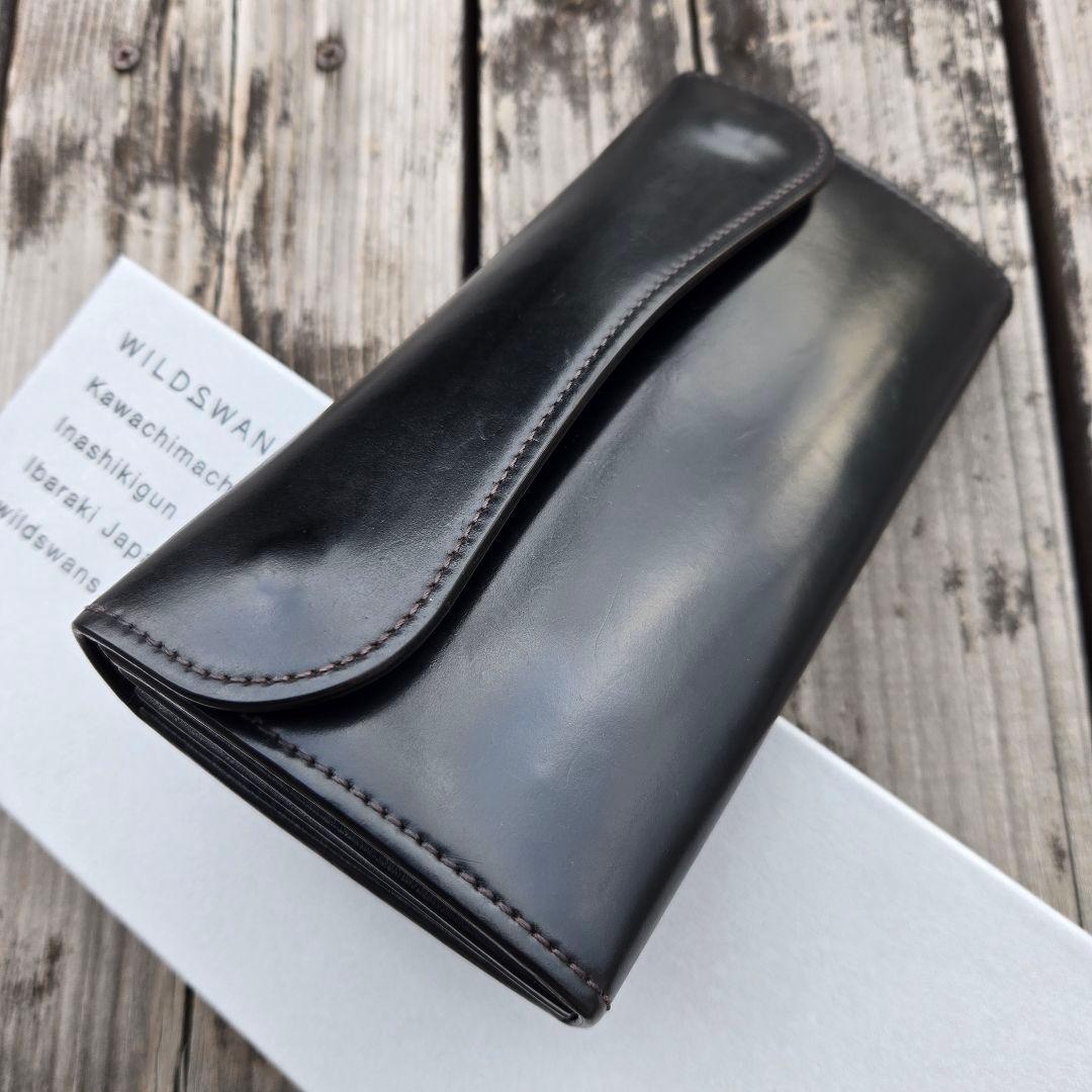 【良品】WILDSWNS WAVE ワイルドスワンズ シェルコードバン　黒