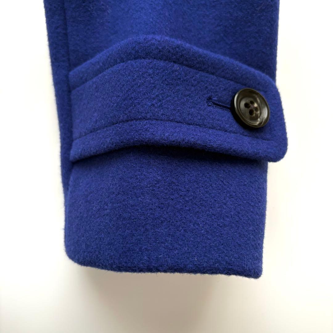 美品　グリーンレーベルリラクシング　ダッフルコート　ロイヤルブルー　ウール　42