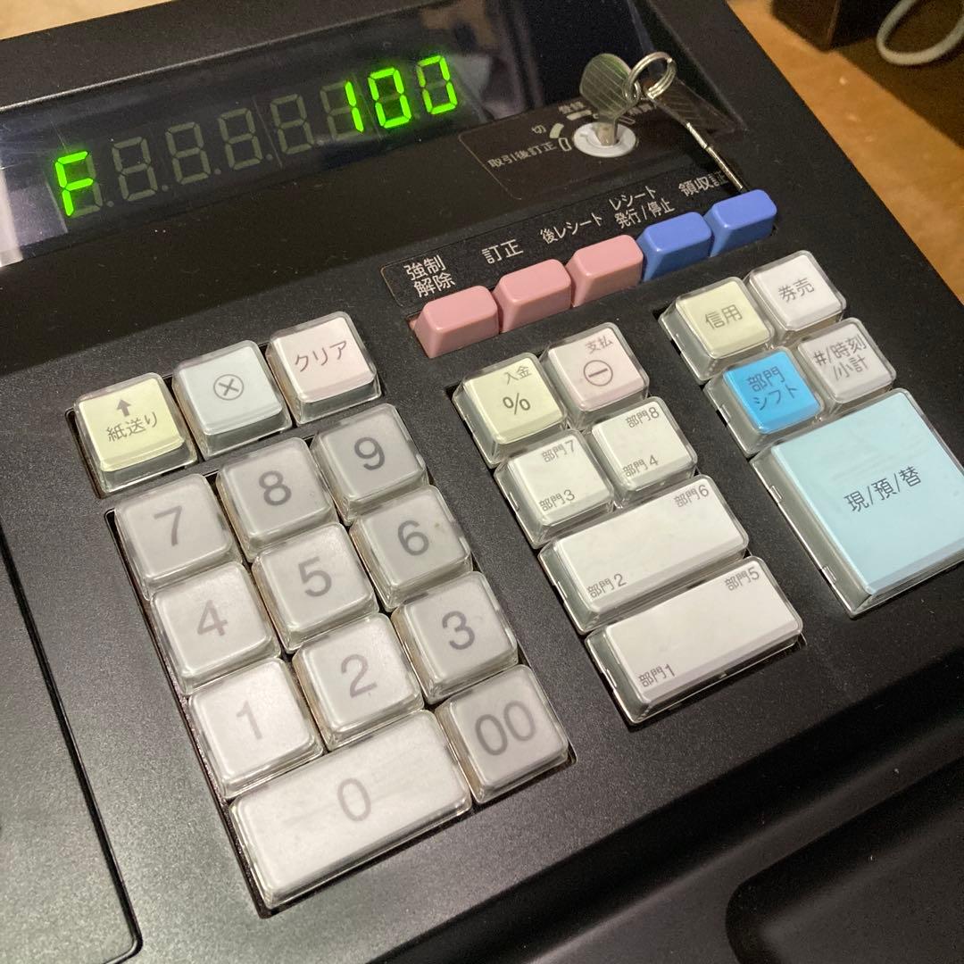 SHARP 電子レジスタ XE-A147 黒 シャープ 中古良品