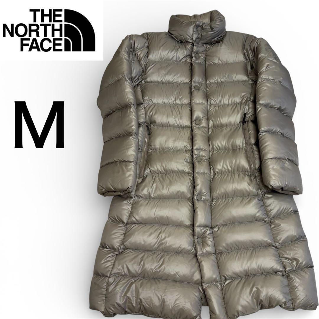 美品　ザノースフェイス　ダウンコート　ロングダウンジャケット　フーデッドダウン