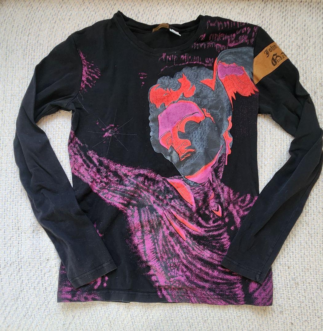 ジョンガリアーノ　腕章ロンT バックプリント