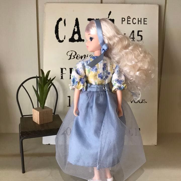 リカちゃんハンドメイド服ブラウスとチュールスカート