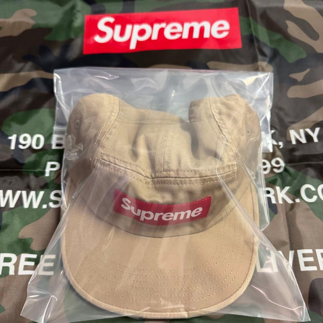 Washed Chino Twill Camp Cap タン