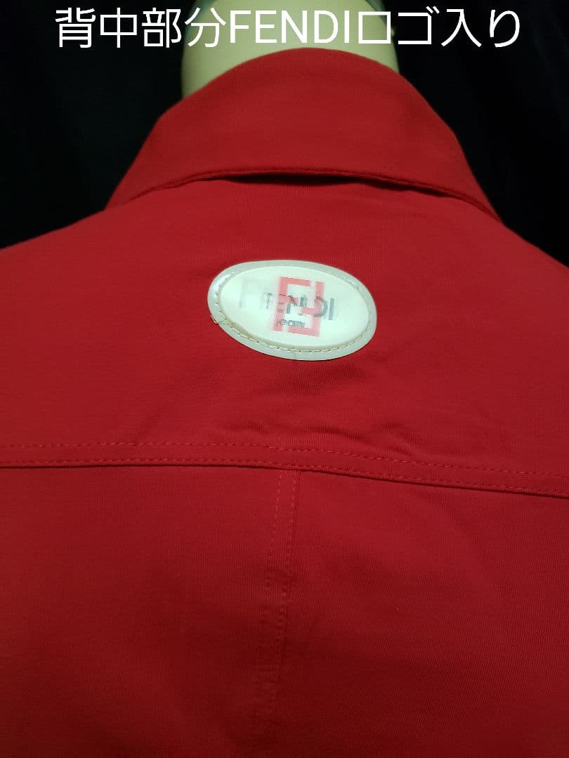 新品タグ付き■FENDI スポーツ半袖シャツ レッド