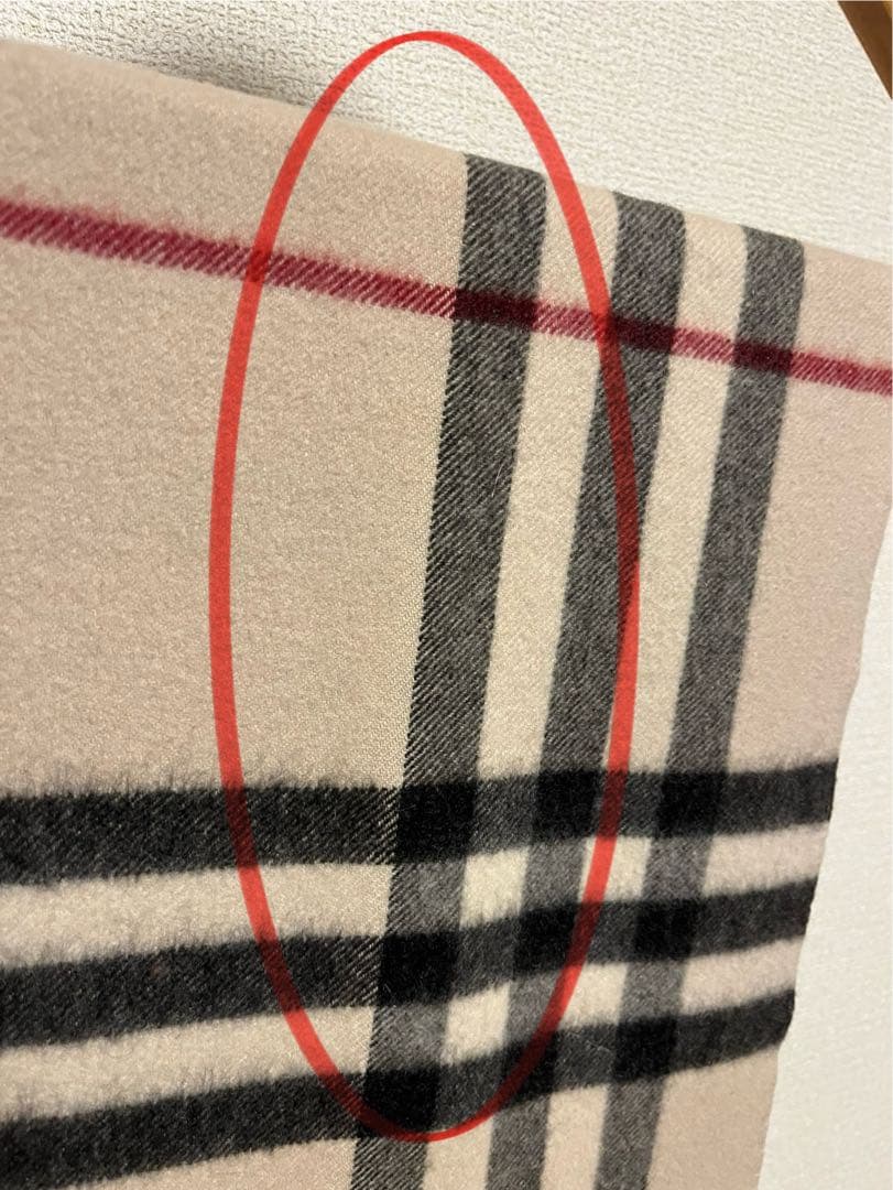 BURBERRY　バーバリー　マフラー　カシミア100％　ストーン