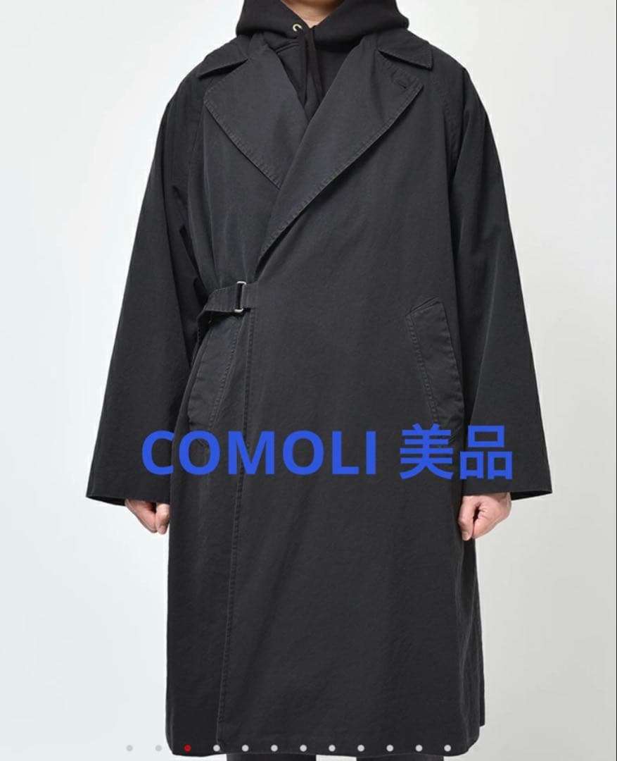 COMOLIコモリ　ウォッシュド タイロッケンコート 22SS サイズ2