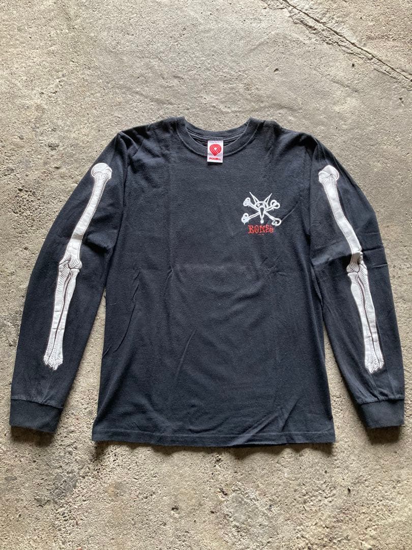 パウエルPowell peralta ボーンズ ロンt クロス　ロングスリーブ