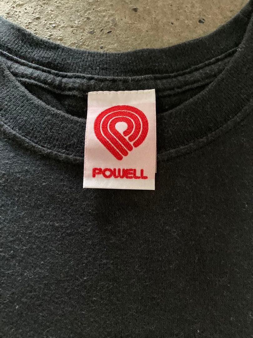 パウエルPowell peralta ボーンズ ロンt クロス　ロングスリーブ