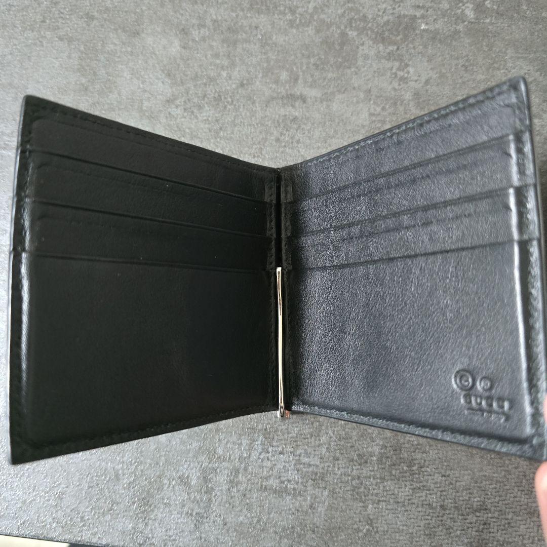 【美品】GUCCI　マネークリップ　ブラック