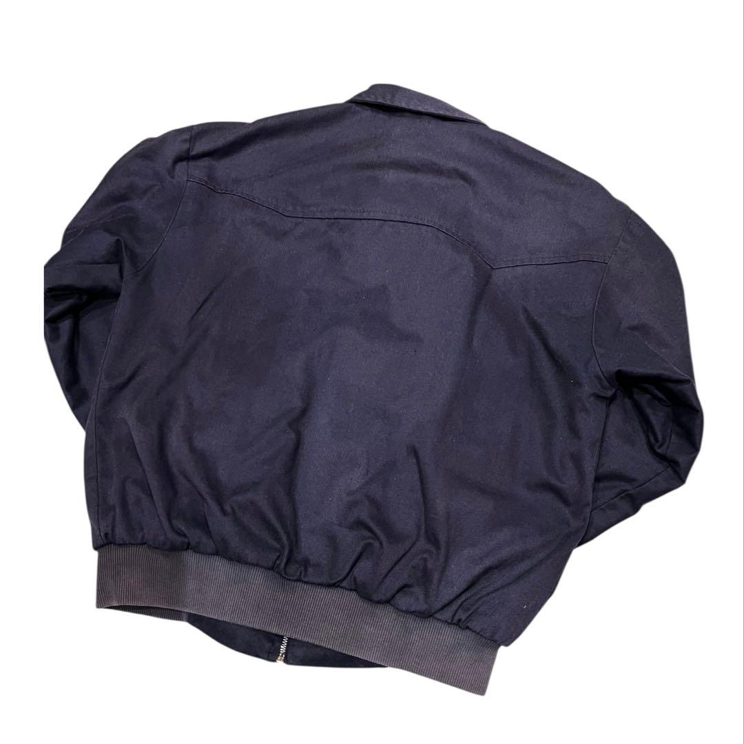 EURO VINTAGE UK製ハリントンジャケット NAVY/タータンチェック