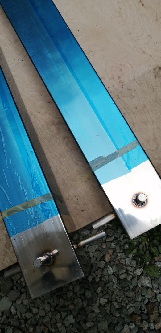 ステンレス玄関ポール　新品　門柱　左右2本セット