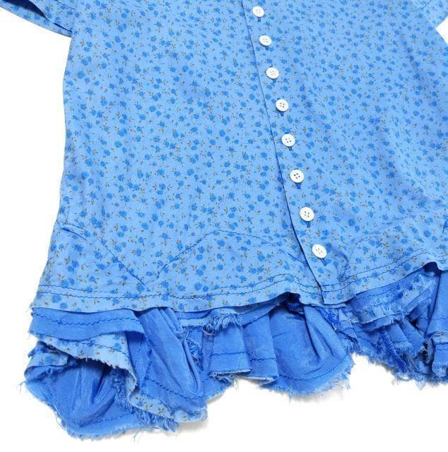 【最終価格】コムデギャルソン★ブラウス 花柄 フリル パッチワーク コラージュ