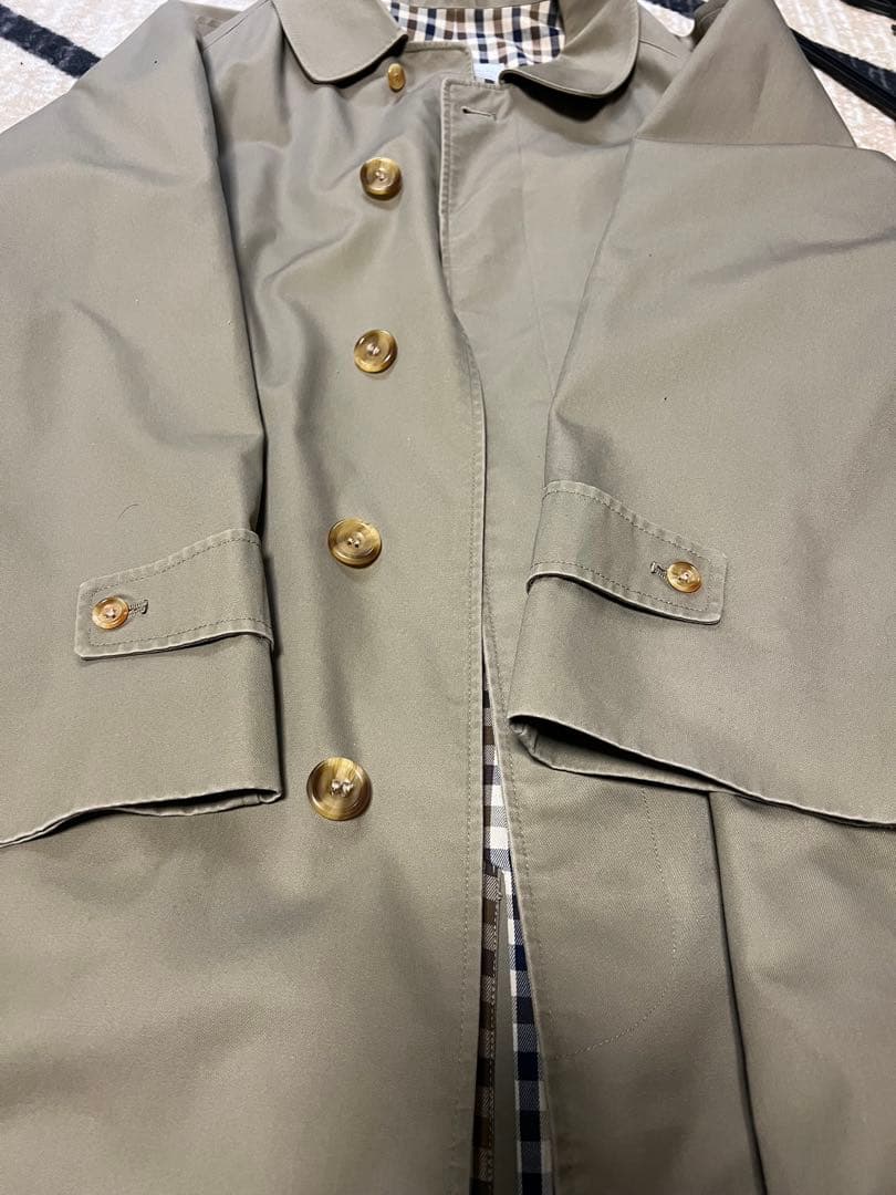 【Aquascutum／アクアスキュータム】英国製ステンカラーコート