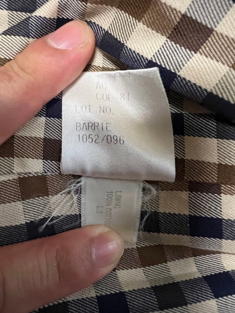 【Aquascutum／アクアスキュータム】英国製ステンカラーコート