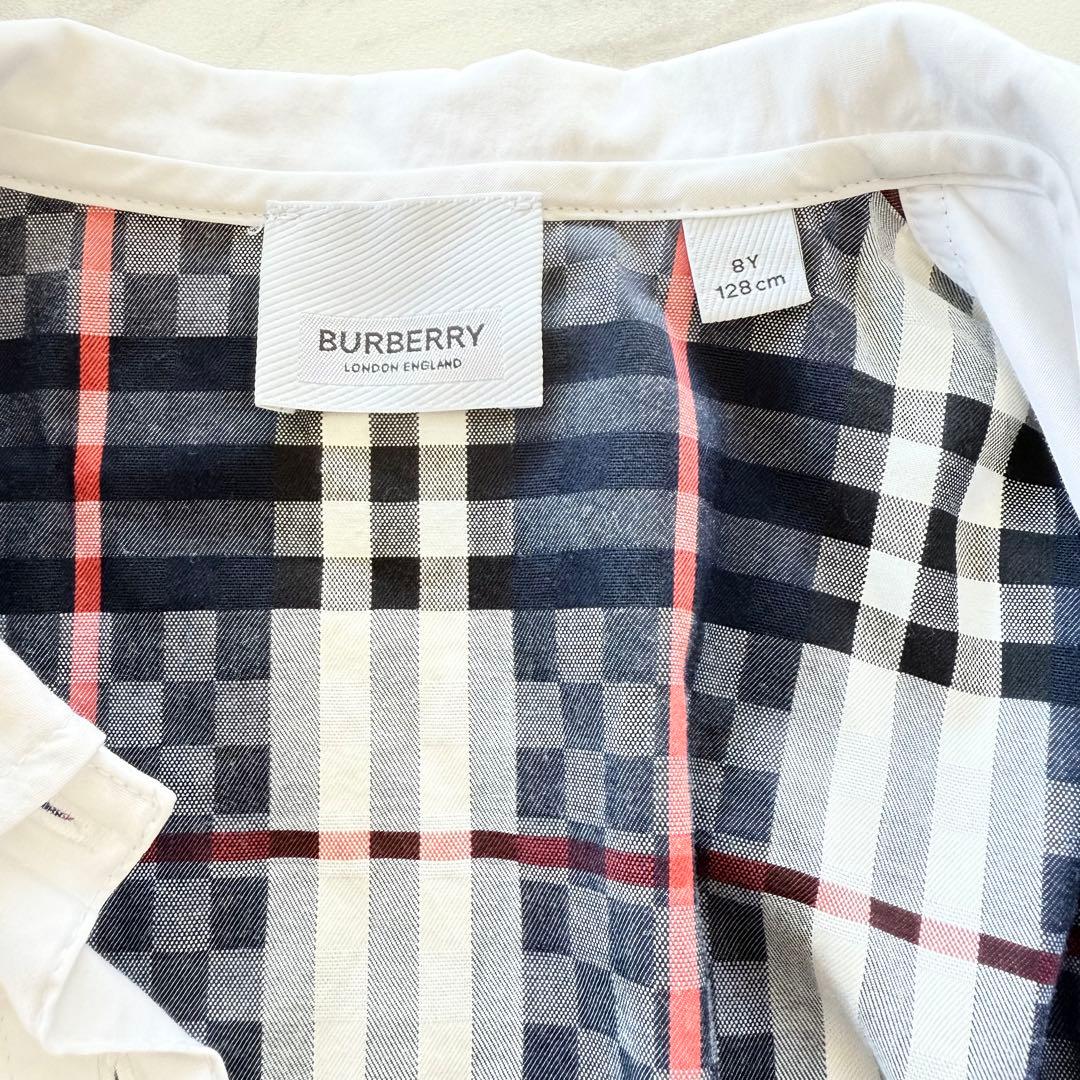 BURBERRY バーバリー 半袖 ワンピース 8Y 128cm チェック切替
