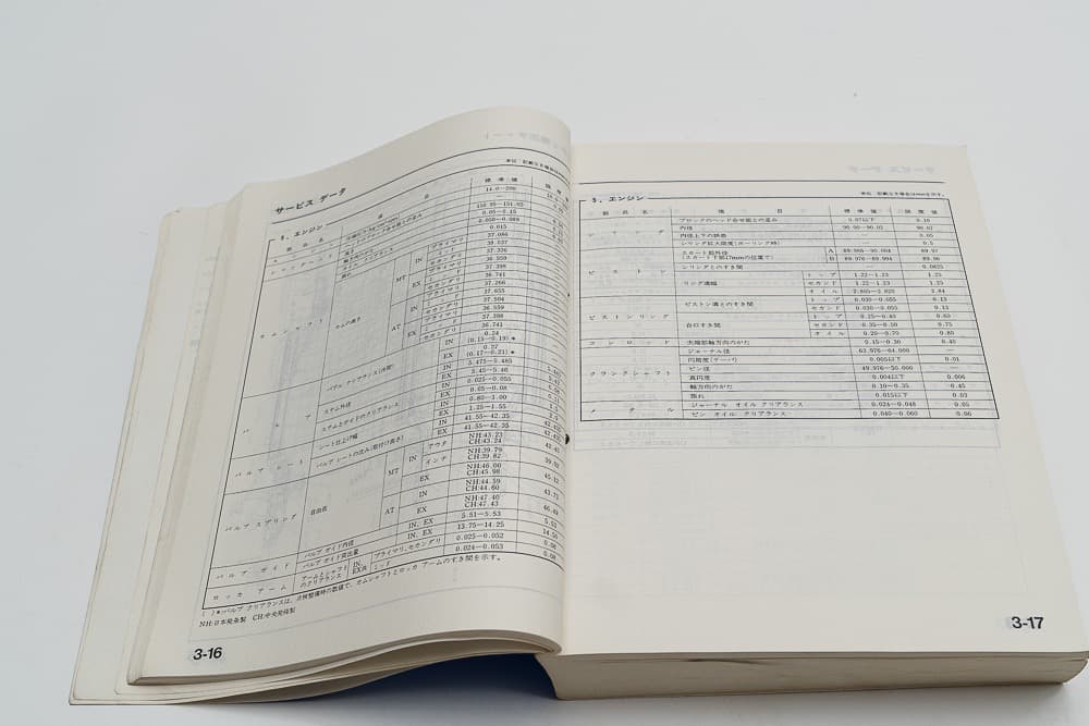 ホンダ NSX NA1 サービスマニュアル 90年9月版