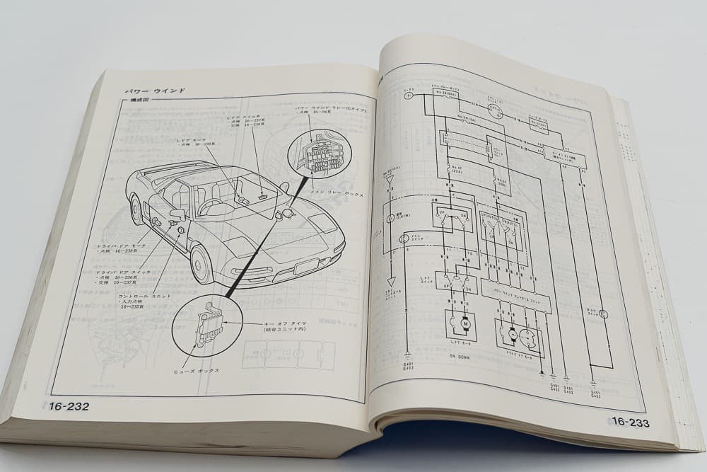 ホンダ NSX NA1 サービスマニュアル 90年9月版