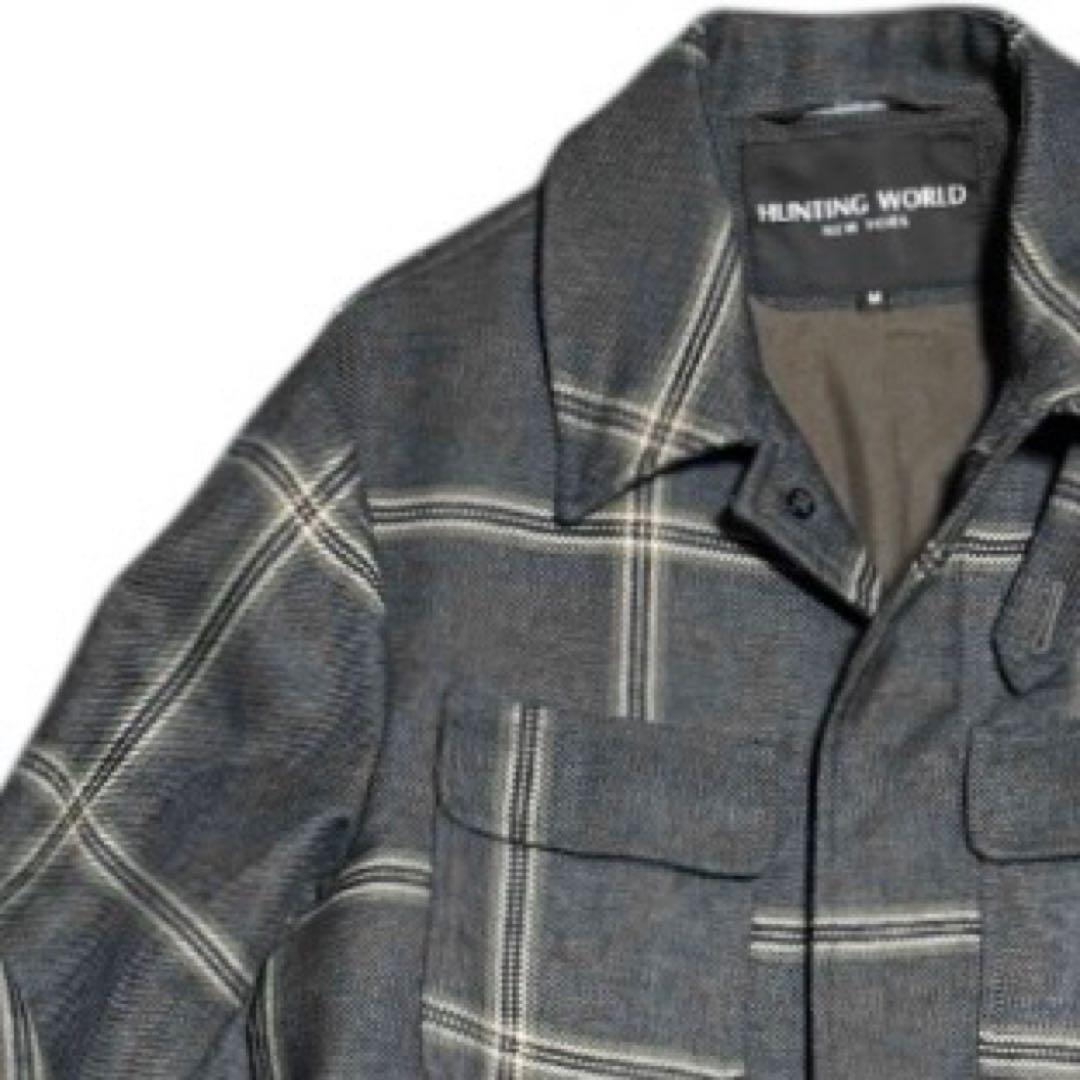HUNTING WORLD 英国製 18AW サファリ ウール ベルテッドコート
