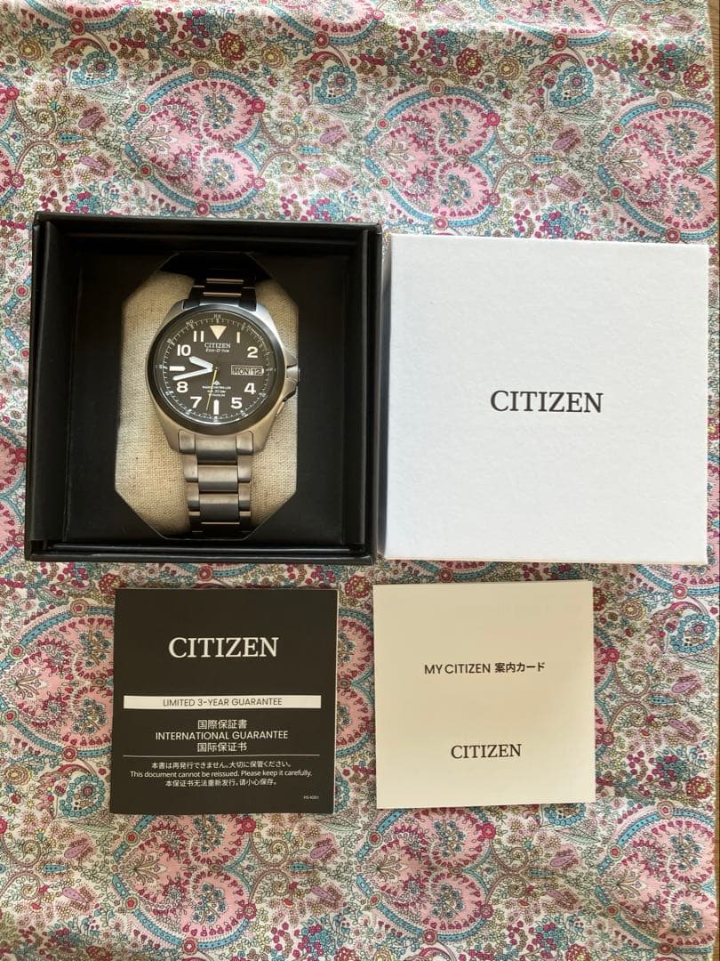 新品、未使用　CITIZEN Eco-Drive プロマスターLAND ブラック