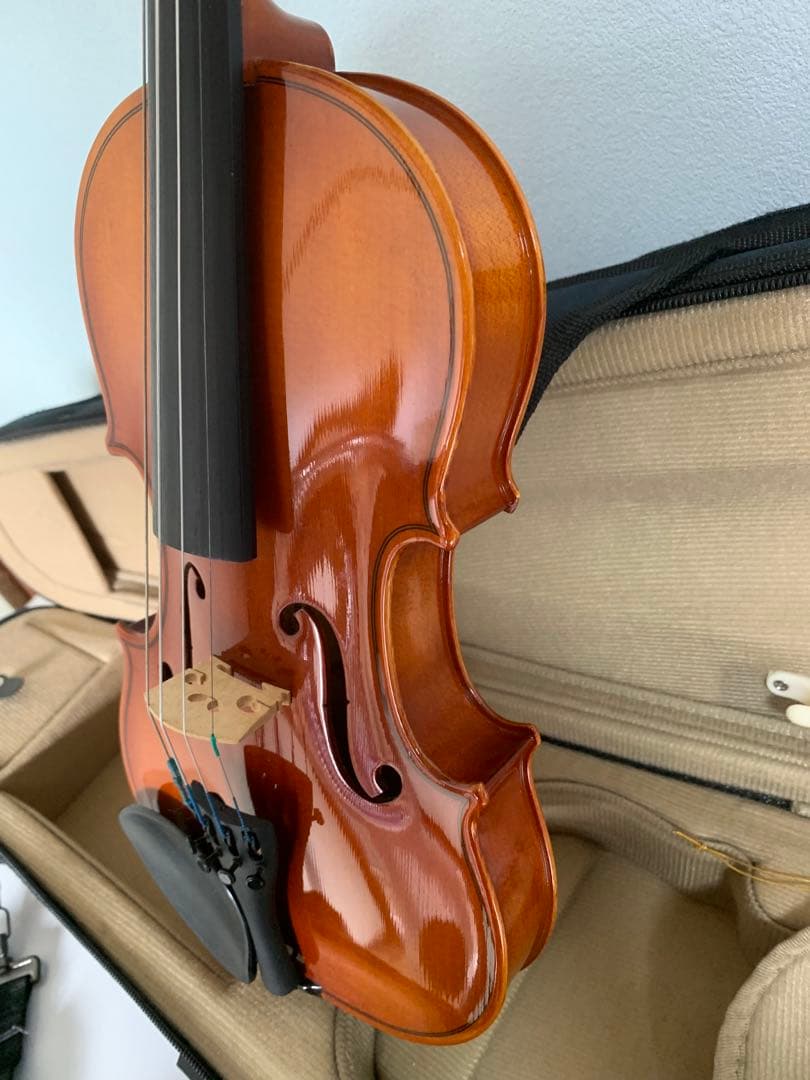 専用出品 SUZUKI バイオリン No200e 1/4 スズキ弓 肩当て 松脂