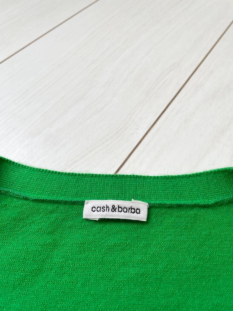 100%カシミヤ cash&barba カシミア カーディガン ニット マーカ