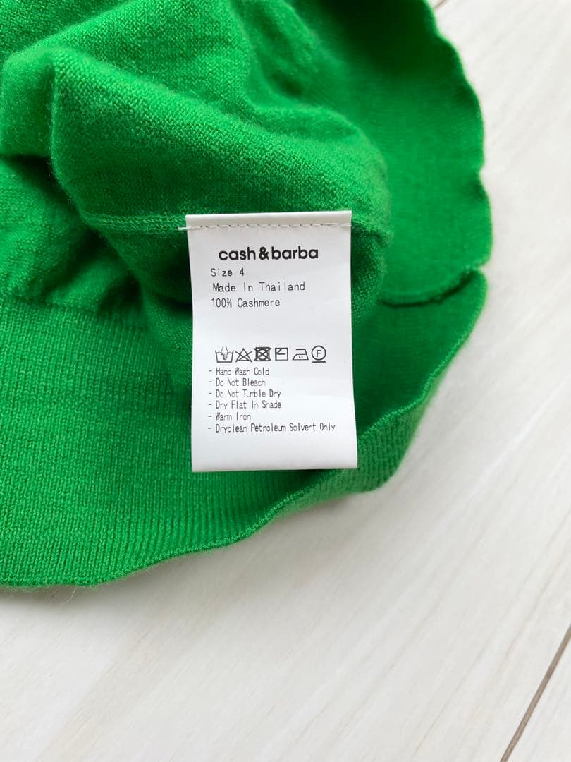 100%カシミヤ cash&barba カシミア カーディガン ニット マーカ